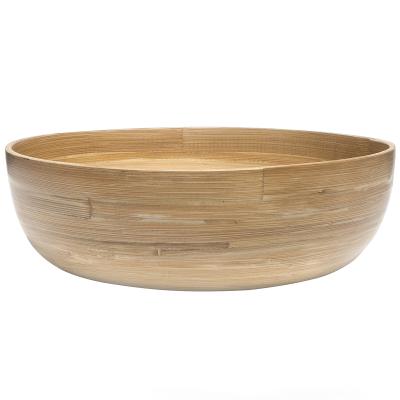 Fuente bamb� natural 25x8h cm