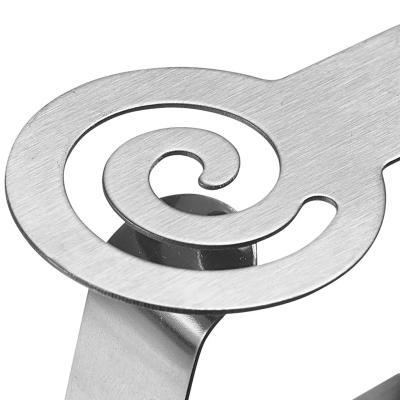 4 clips sujeta manteles espiral inox