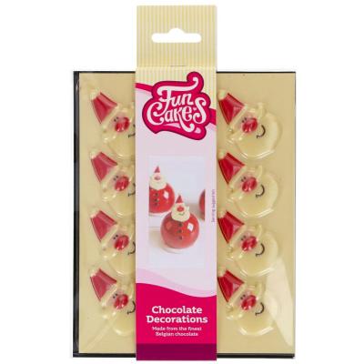 Set 12 decoraciones de chocolate Santa