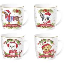 Taza mug regalo Christmas Dogs surtido 350 ml