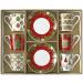 6 x taza espresso Jingle Bells con plato 100 ml