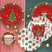 6 x taza espresso Jingle Bells con plato 100 ml