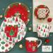 6 x taza espresso Jingle Bells con plato 100 ml