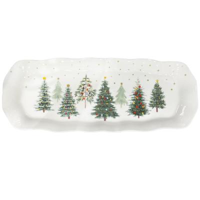Bandeja presentacin Navidad Fest Trees 37x14 cm
