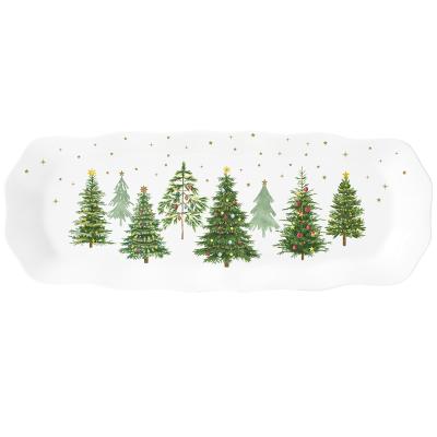 Bandeja presentacin Navidad Fest Trees 37x14 cm