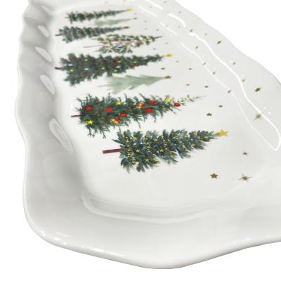 Bandeja presentacin Navidad Fest Trees 37x14 cm