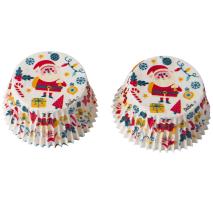 Papel cupcakes x36 Feliz Navidad