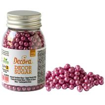 Sprinkles perles de sucre 5 mm rosa met�l.lic