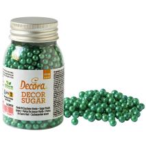 Sprinkles perles de sucre 5 mm verd met�l.lic