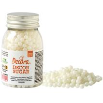 Sprinkles perles de sucre 5 mm blanc brillant