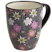 Taza mug japons Flowers