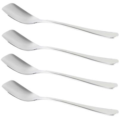 4x Cucharita helado acero inox