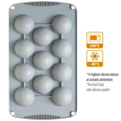 Molde semiesfera 11 cavidades x 5 cm