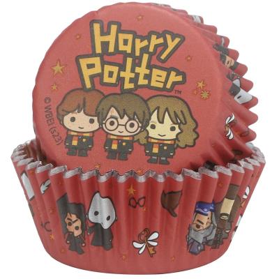 Papel cupcakes y topper HP x12 Harry Potter