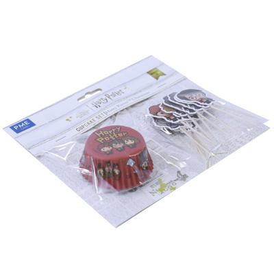 Papel cupcakes y topper HP x12 Harry Potter
