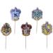 Toppers x6 Escudos HP Harry Potter Toppers x6 Escudos HP Harry Potter