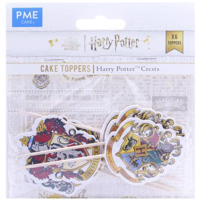 Toppers x6 Escudos HP Harry Potter