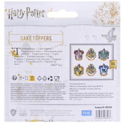 Toppers x6 Escudos HP Harry Potter