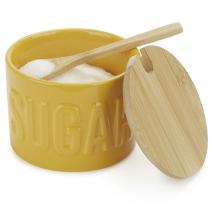 Sucrera Sugar amb tapa i cullereta bamb