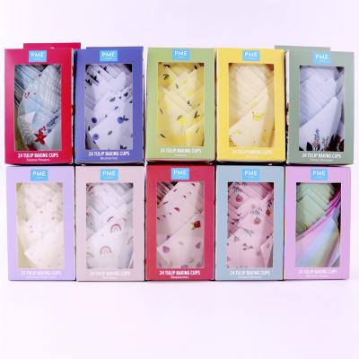 Papel muffins Tulipa x24 PME Christmas flowers