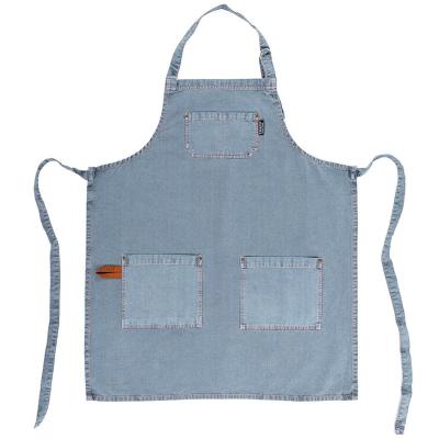 Delantal 100% algod�n Havana 70x85cm azul piedra