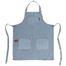 Delantal 100% algod�n Havana 70x85cm azul piedra