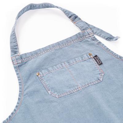 Delantal 100% algod�n Havana 70x85cm azul piedra