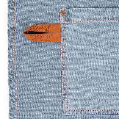 Delantal 100% algod�n Havana 70x85cm azul piedra