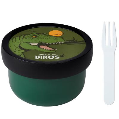 Fiambrera fruta con tenedor 300 ml Dino