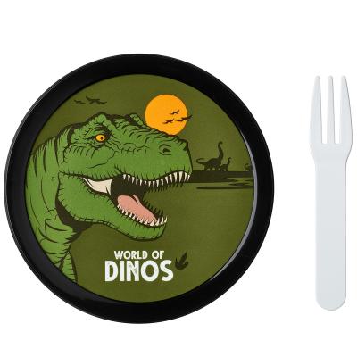 Fiambrera fruta con tenedor 300 ml Dino