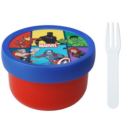 Fiambrera fruta con tenedor 300 ml Avengers