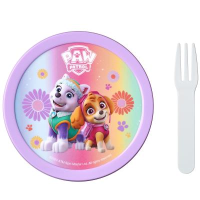 Fiambrera fruta con tenedor 300 ml Patrol Girls