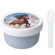 Fiambrera fruta con tenedor 300 ml Wild horse