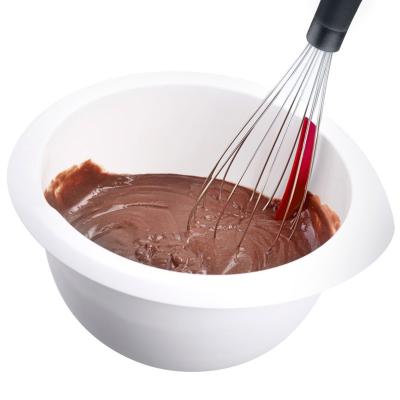 Batidor acero con lengua silicona