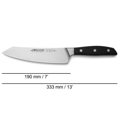 Set 3 cuchillos Arcos Manhattan Santoku negro