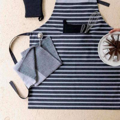 Pa�o de cocina nido abeja algod�n reciclado gris