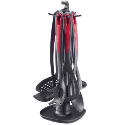 Soporte giratorio para 6 utensilios cocina