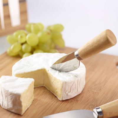 Juego 4 cuchillos queso con soporte bamb iman