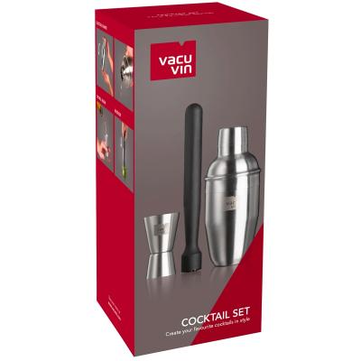 Set coctelera bsico 3 piezas Vacuvin