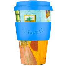 Tassa amb tapa Ecoffee PLA 400 ml Van Gogh