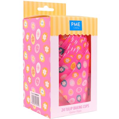 Papel muffins Tulipa x24 PME Huevos Pascua