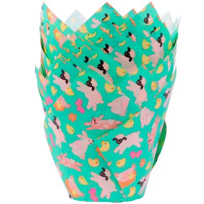 Papel muffins Tulipa x24 PME Animales Pascua