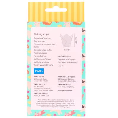 Papel muffins Tulipa x24 PME Animales Pascua