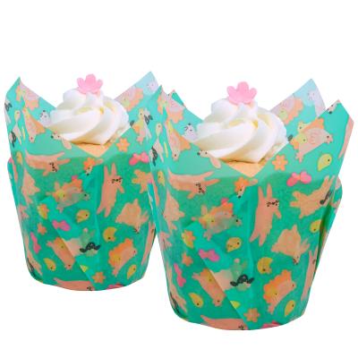 Papel muffins Tulipa x24 PME Animales Pascua