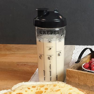 Vaso batidor Vegan pancakes con medidas