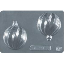 Molde para chocolate Bola de Navidad estriada