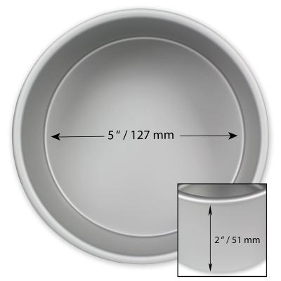 Molde redondo aluminio bajo PME 12,7x5,1 cm