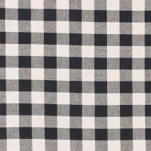 Mantel resinado Vichy negro 140x250 cm