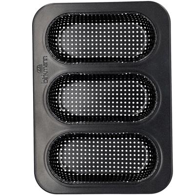 Molde x3 mini baguette perforado met�lico