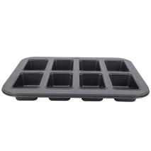 Molde x8 mini pan 9x6 cm met�lico